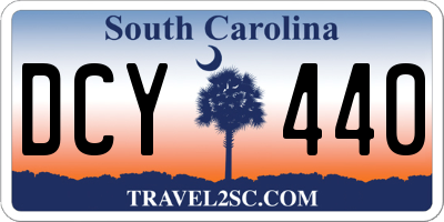 SC license plate DCY440