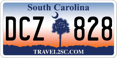 SC license plate DCZ828