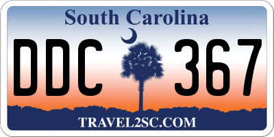 SC license plate DDC367