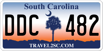 SC license plate DDC482