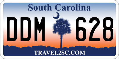 SC license plate DDM628