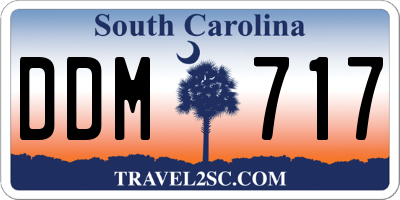 SC license plate DDM717