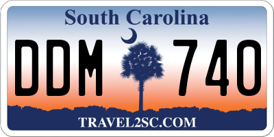 SC license plate DDM740