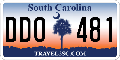 SC license plate DDO481