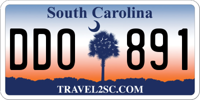 SC license plate DDO891