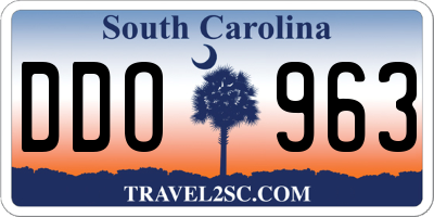 SC license plate DDO963