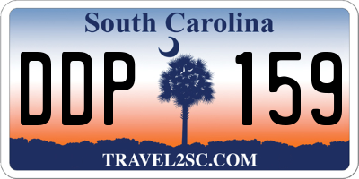 SC license plate DDP159