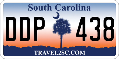 SC license plate DDP438