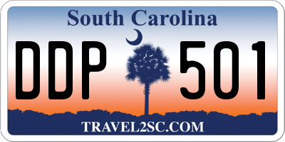 SC license plate DDP501