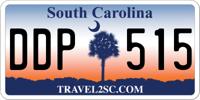 SC license plate DDP515