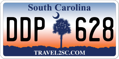 SC license plate DDP628