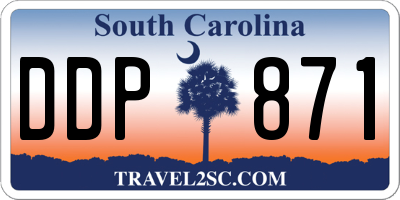 SC license plate DDP871