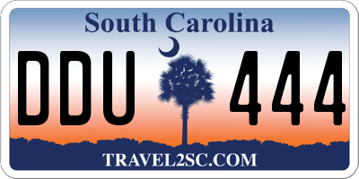 SC license plate DDU444
