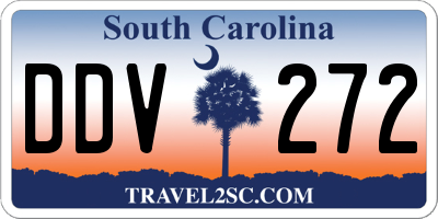 SC license plate DDV272
