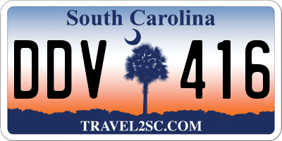 SC license plate DDV416