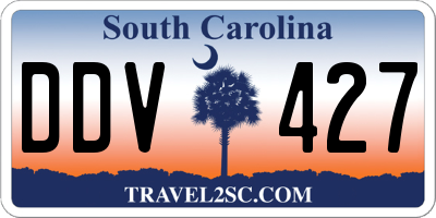 SC license plate DDV427