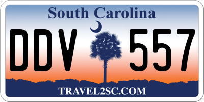 SC license plate DDV557