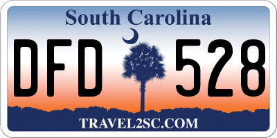 SC license plate DFD528