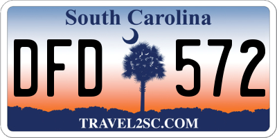 SC license plate DFD572