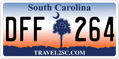 SC license plate DFF264