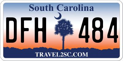 SC license plate DFH484