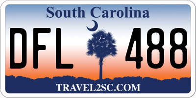 SC license plate DFL488