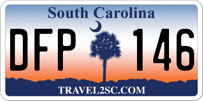 SC license plate DFP146