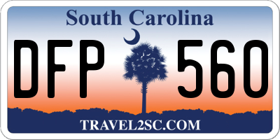 SC license plate DFP560