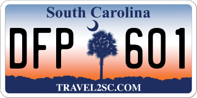 SC license plate DFP601