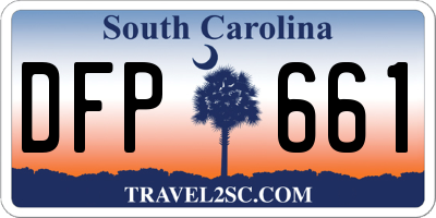 SC license plate DFP661