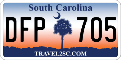 SC license plate DFP705