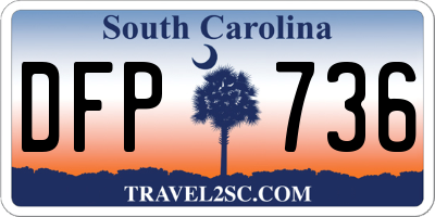 SC license plate DFP736