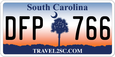 SC license plate DFP766