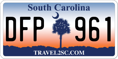 SC license plate DFP961