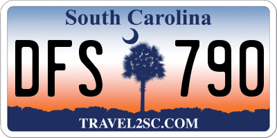 SC license plate DFS790