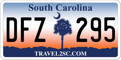 SC license plate DFZ295