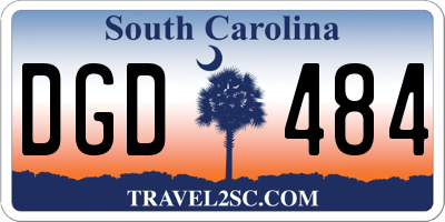 SC license plate DGD484
