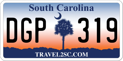 SC license plate DGP319