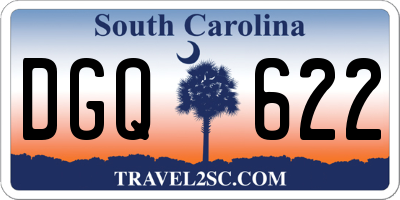 SC license plate DGQ622