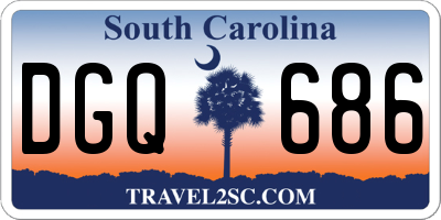 SC license plate DGQ686