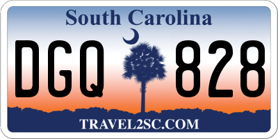 SC license plate DGQ828