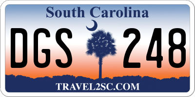 SC license plate DGS248