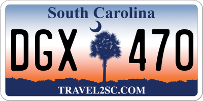 SC license plate DGX470