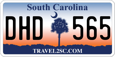 SC license plate DHD565