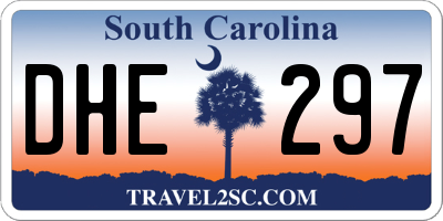 SC license plate DHE297