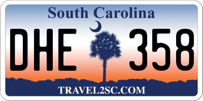 SC license plate DHE358