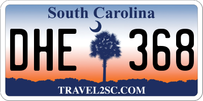 SC license plate DHE368