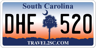 SC license plate DHE520