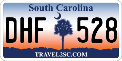 SC license plate DHF528
