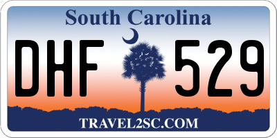 SC license plate DHF529